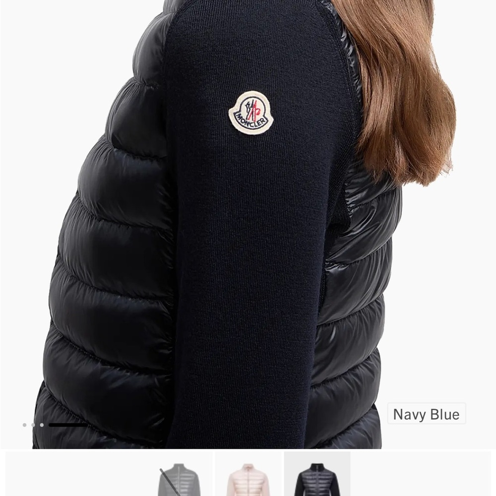 Brand new never worn - Moncler Navy Wool/Down Sweater - tags attached